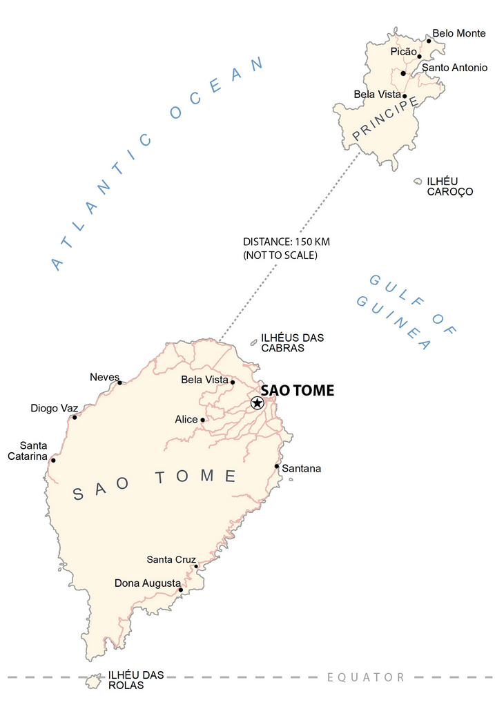 Bản đồ Sao Tome Principe