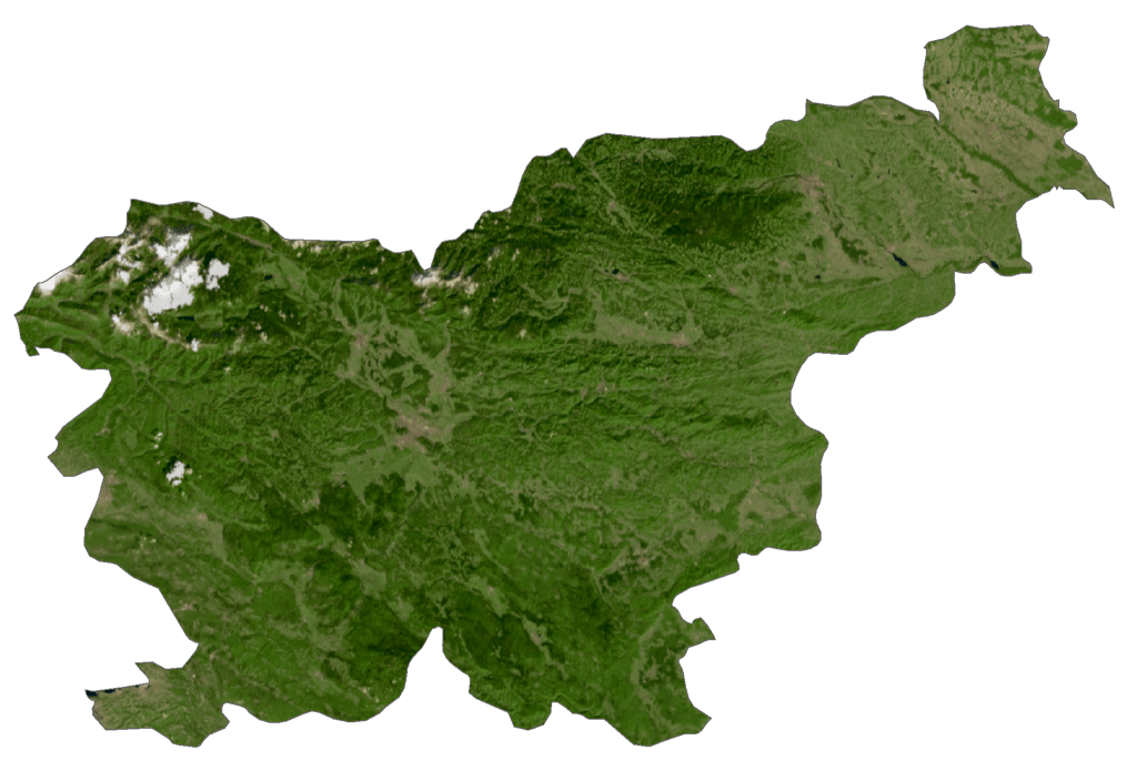 Slovenia Bản đồ vệ tinh