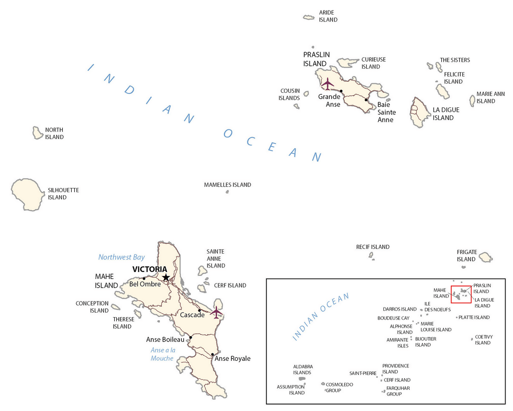Bản đồ Seychelles
