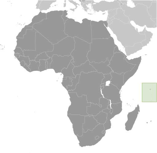 Bản đồ vị trí của Seychelles