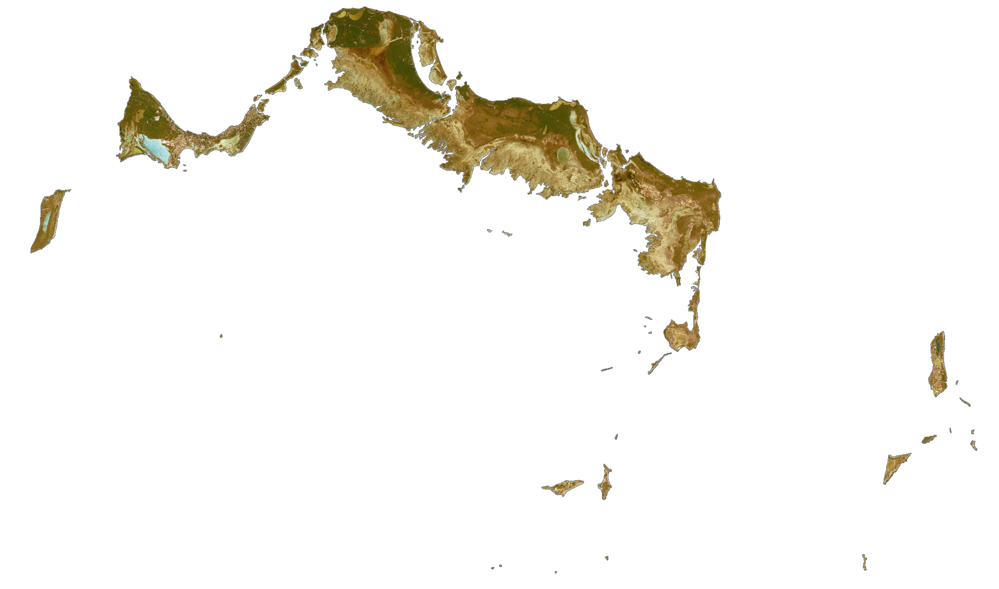 Bản đồ vệ tinh Turks và Caicos