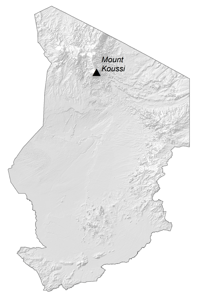 Bản đồ độ cao Tchad