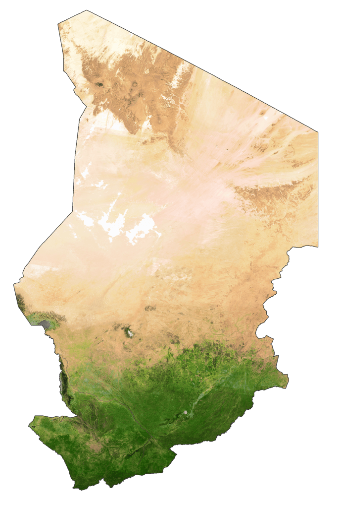 Tchad Bản đồ vệ tinh
