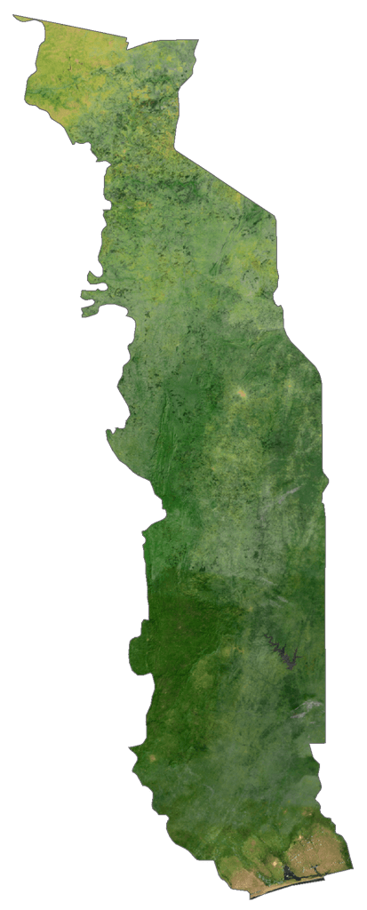 Togo Bản đồ vệ tinh