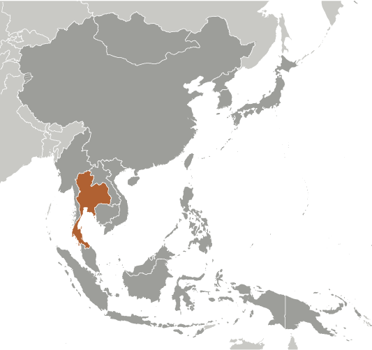 Bản đồ vị trí Thái Lan