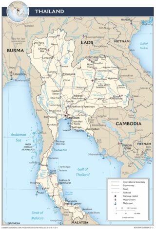 Map of Thailand - Thong Thai Real