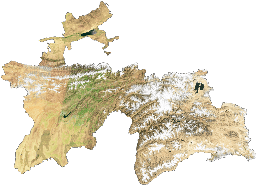 Tajikistan Bản đồ vệ tinh