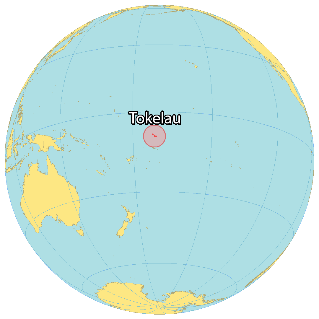Bản đồ vị trí của Tokelau. Nguồn: gisgeography.com