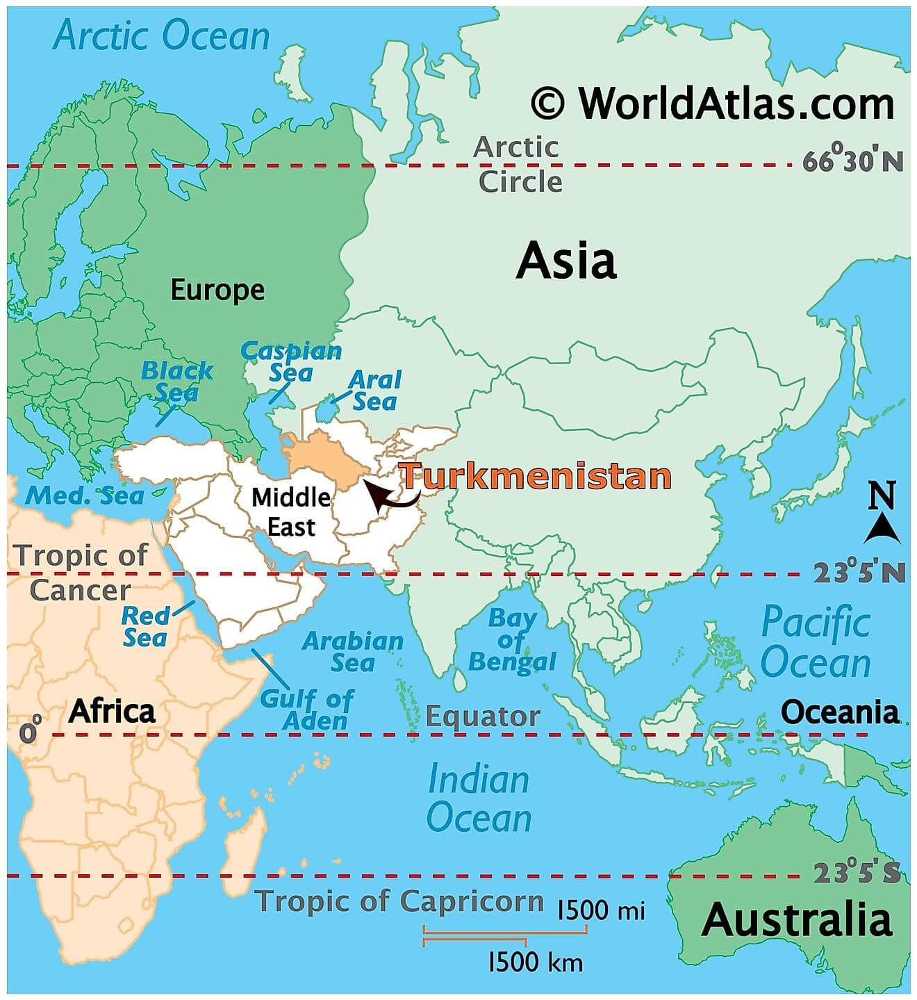 Turkmenistan ở đâu?