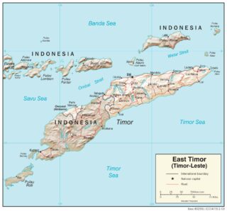 Map of Timor-Leste