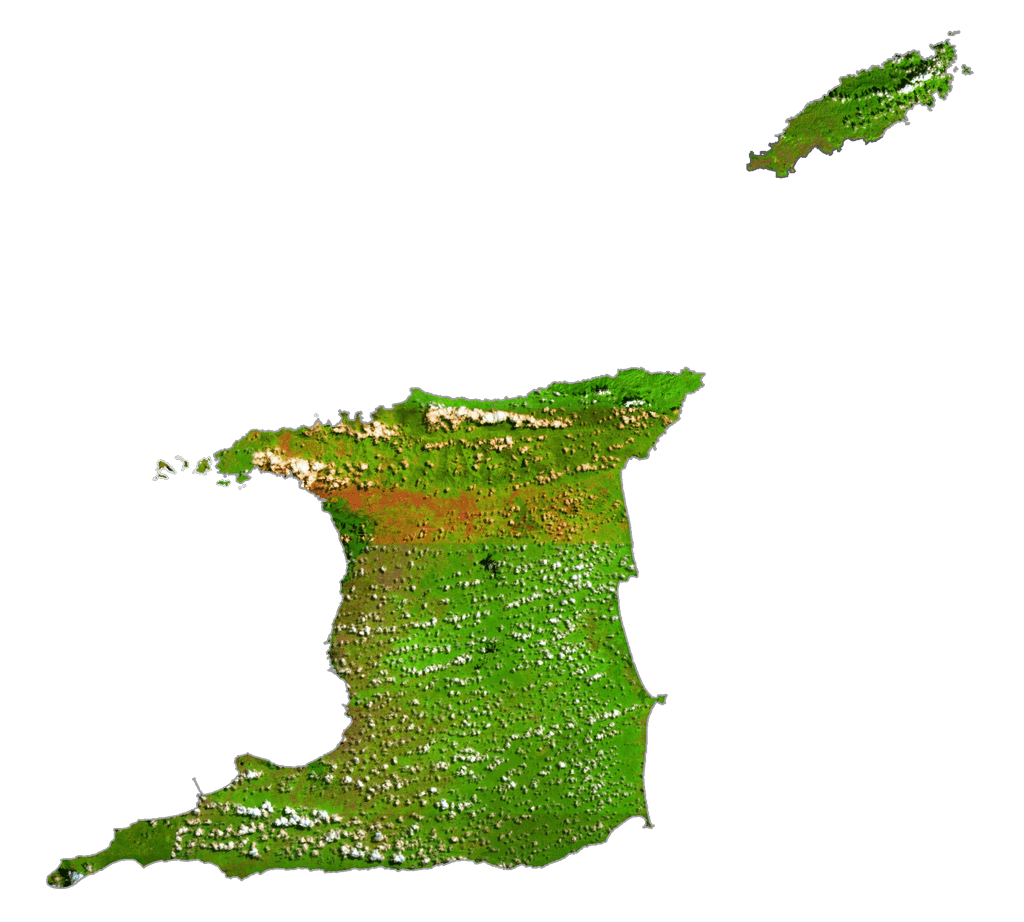 Trinidad and Tobago Satellite Map