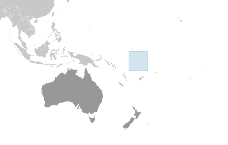 Bản đồ vị trí của Tuvalu