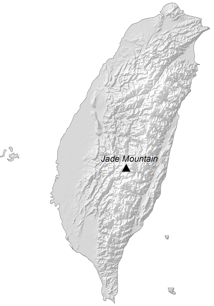 Bản đồ độ cao Đài Loan