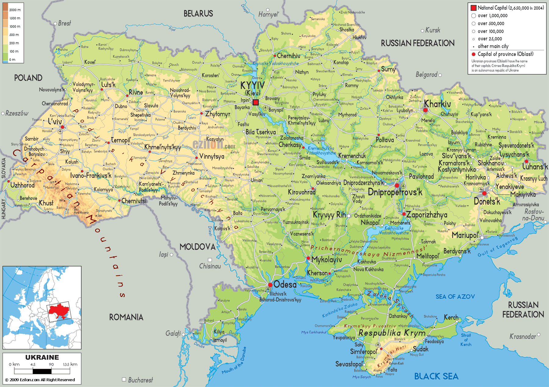 Bản đồ địa hình Ukraine: Hãy đến thăm Ukraine và khám phá vẻ đẹp của đất nước này thông qua bản đồ địa hình chính xác và cập nhật nhất. Các dãy núi và thung lũng xanh tươi sẽ khiến bạn ngạc nhiên và thích thú.