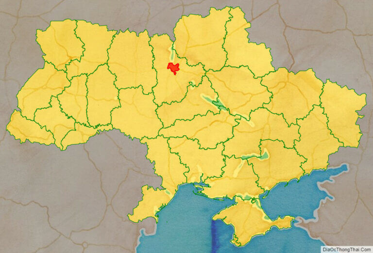 Vị trí địa lý Thành phố Kiev trên bản đồ Trung Quốc