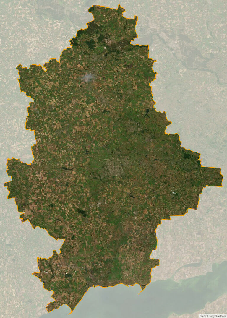 Bản đồ vệ tinh tỉnh Donets'k