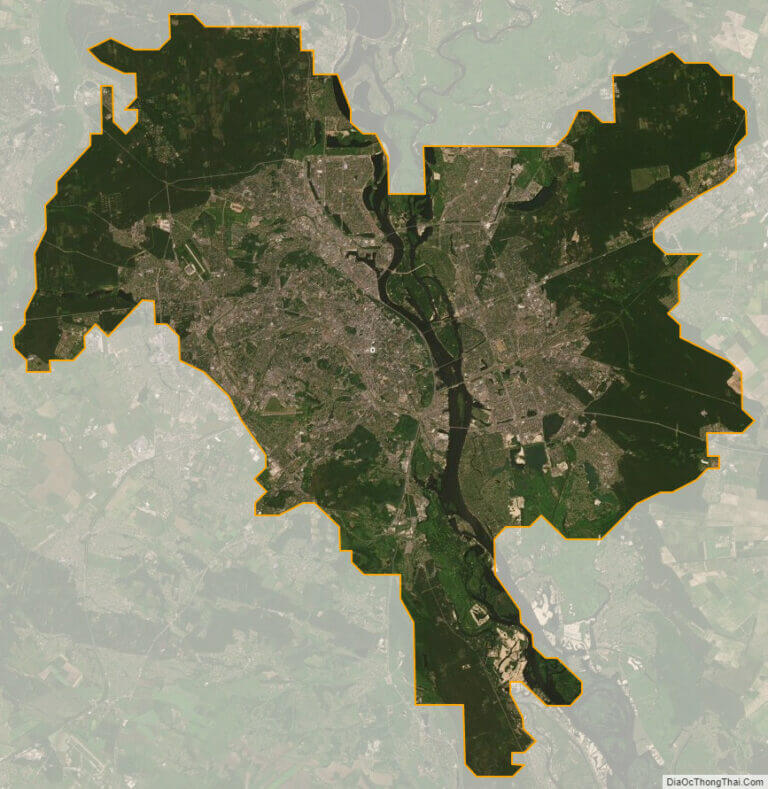 Bản đồ vệ tinh Thành phố Kiev