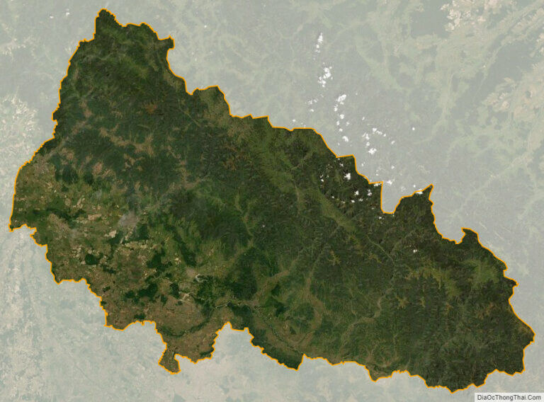 Zakarpattia oblast satellite map