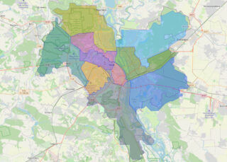 Detailed map of Kiev city (Kyiv city), Ukraine