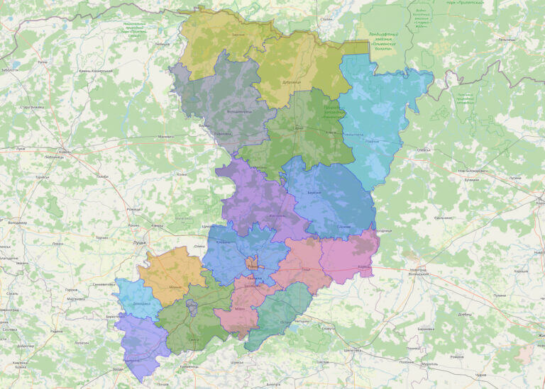 Map of Rivne