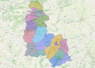 Map of Sumy, Ukraine