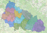 Map of Zakarpattia, Ukraine