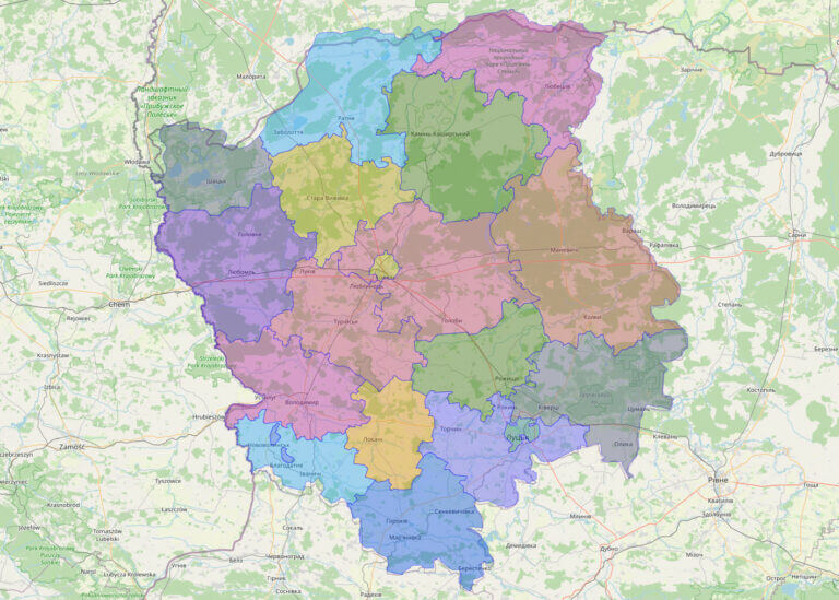 Bản đồ tỉnh Volyn