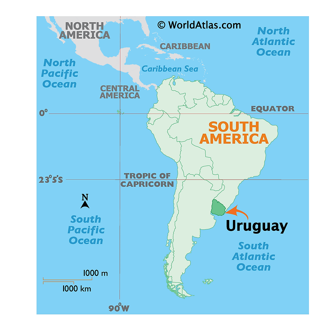 Uruguay ở đâu?