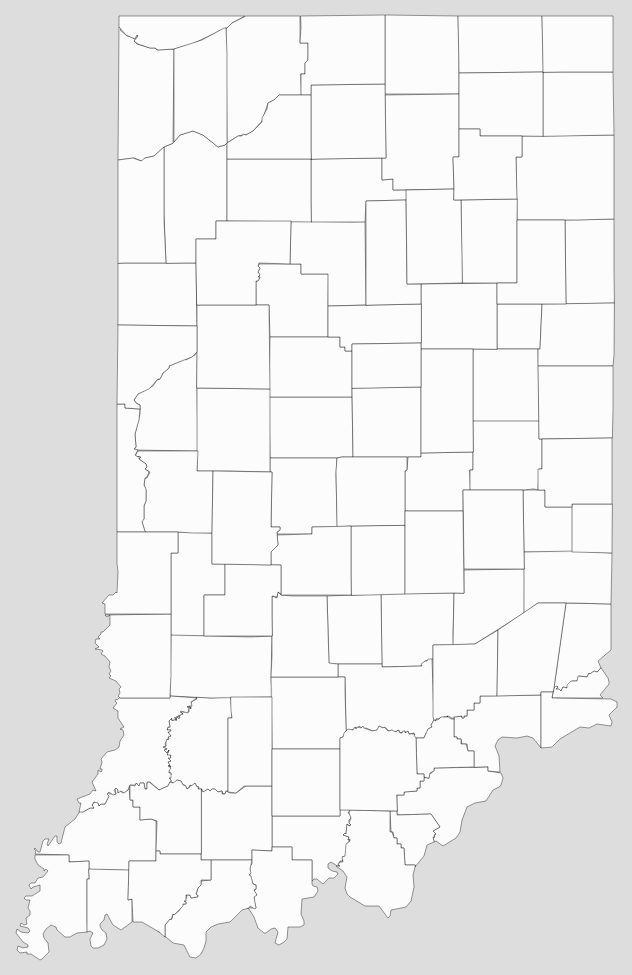 Blank Indiana County Map