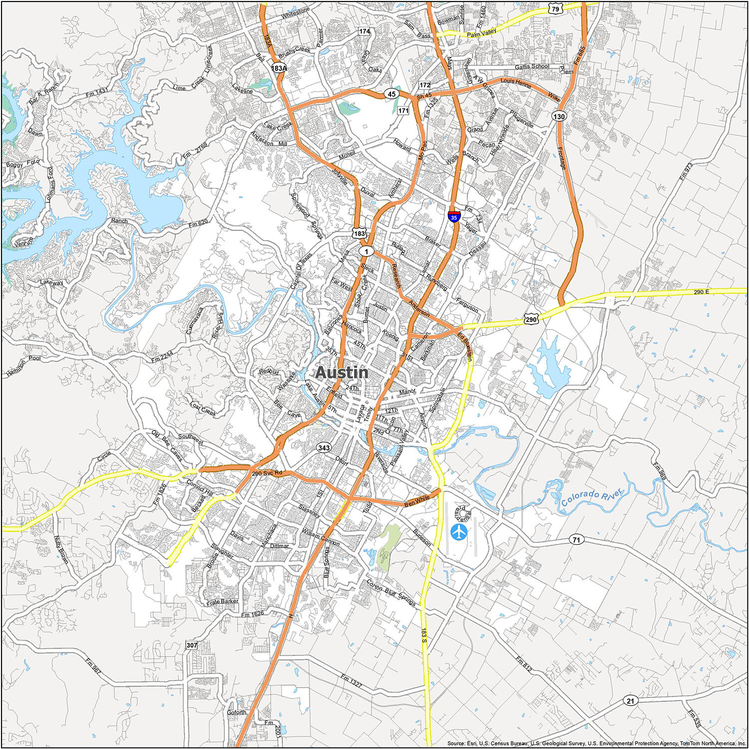 Austin Road Map