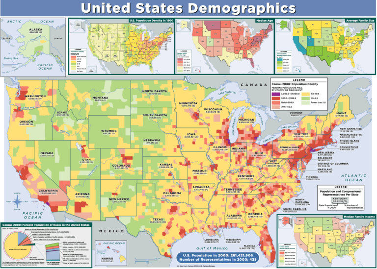 Bản đồ nhân khẩu học của Hoa Kỳ