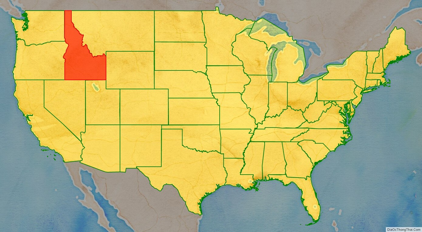 Idaho location map