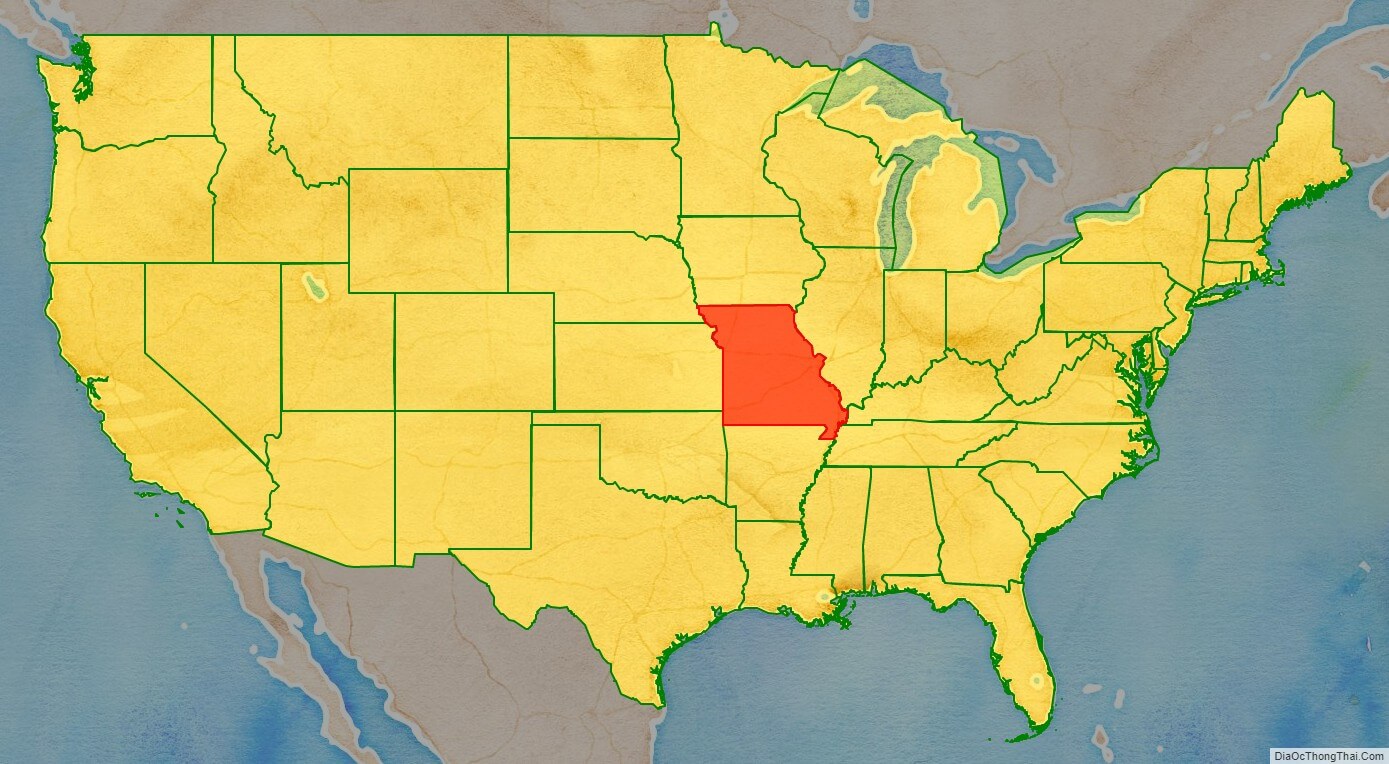 Missouri location map