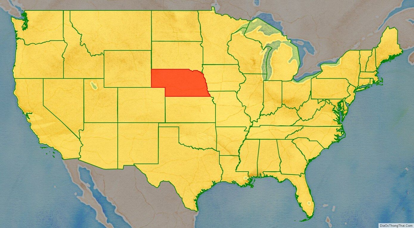 Nebraska location map