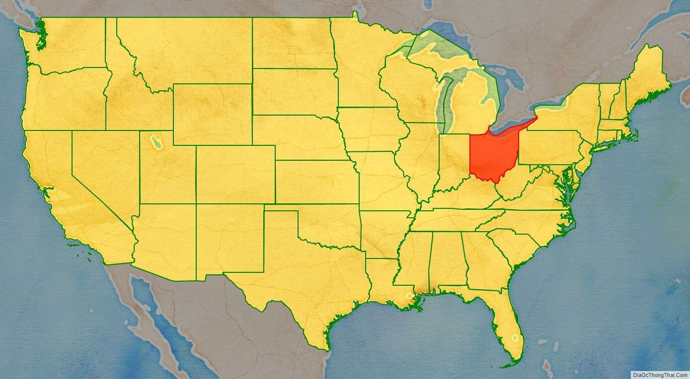 Ohio location map