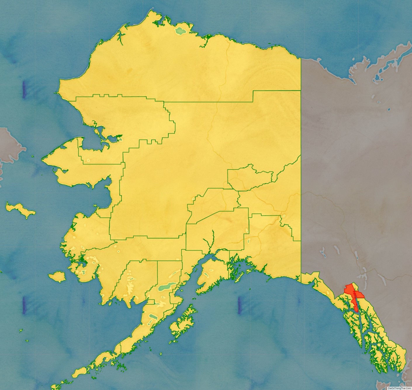 Map of Haines Borough, Alaska