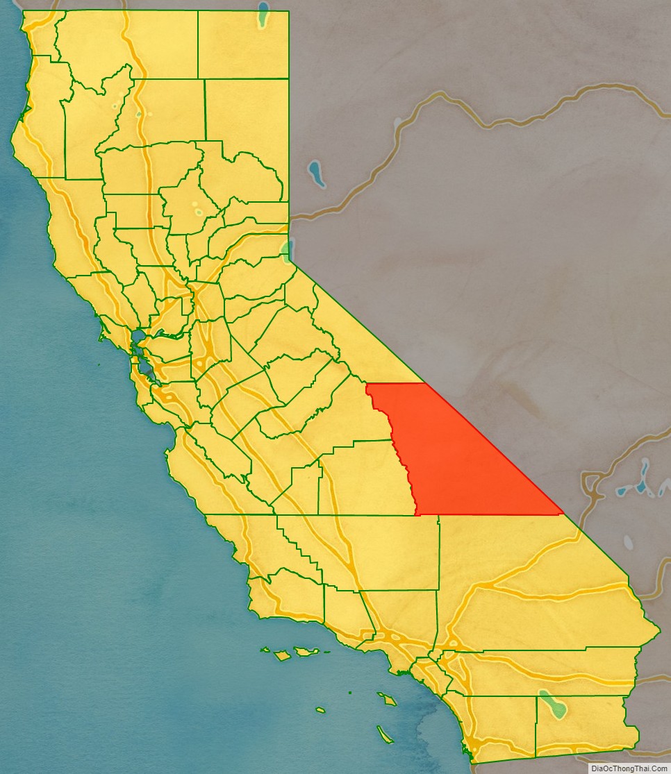 Inyo County location on the California map. Where is Inyo County.