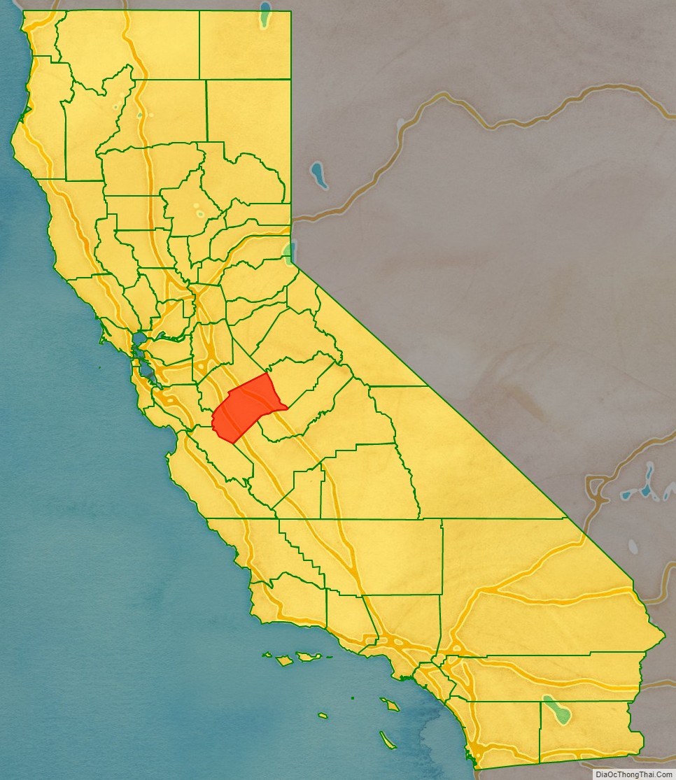 Merced County location on the California map. Where is Merced County.