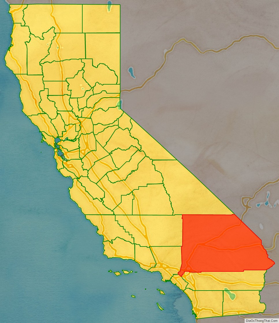 San Bernardino County location on the California map. Where is San Bernardino County.