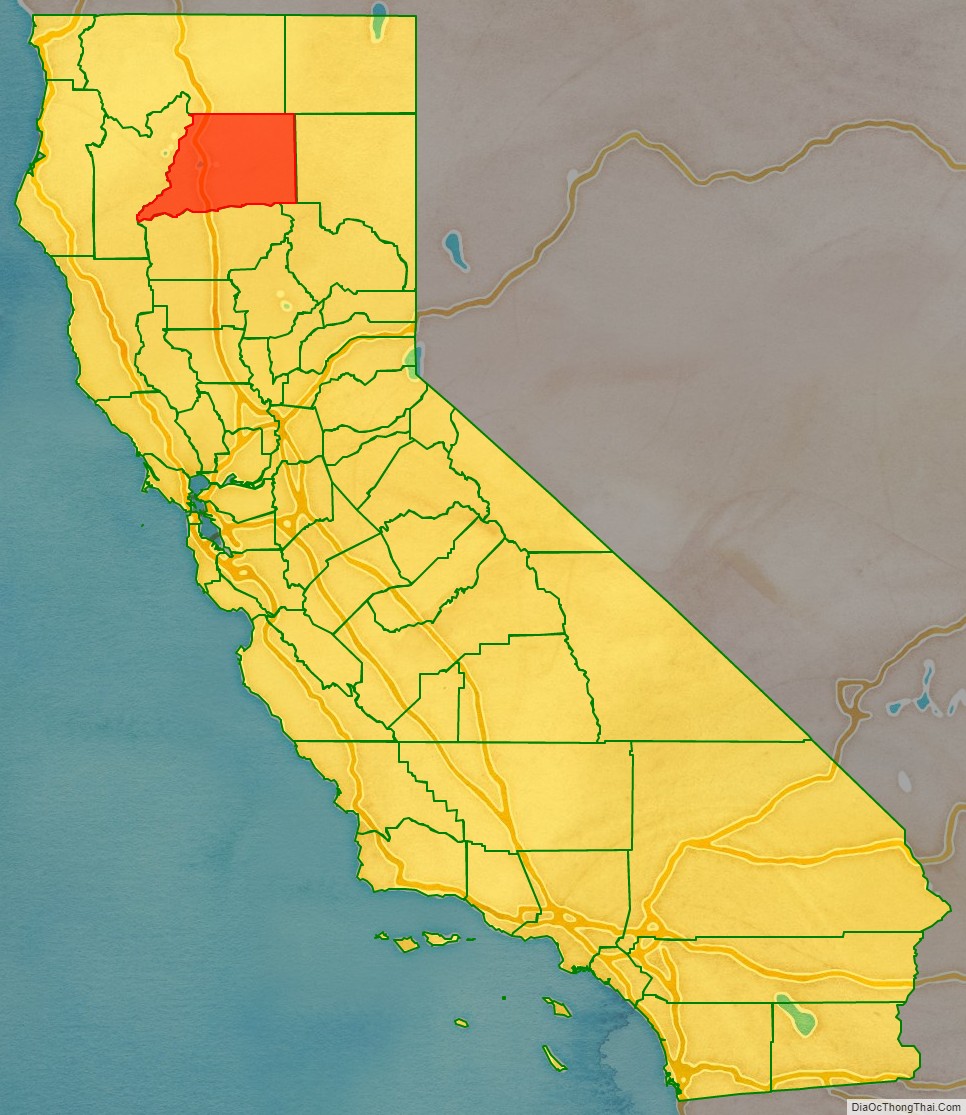 Shasta County location on the California map. Where is Shasta County.