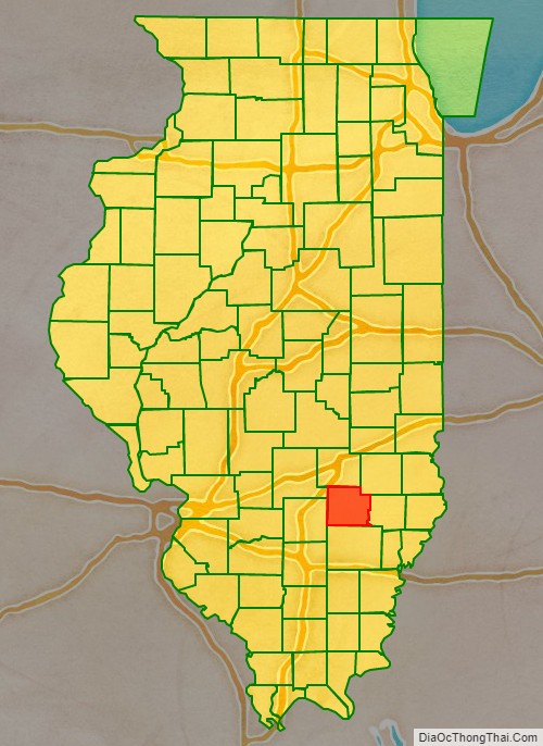 Clay County location on the Illinois map. Where is Clay County.