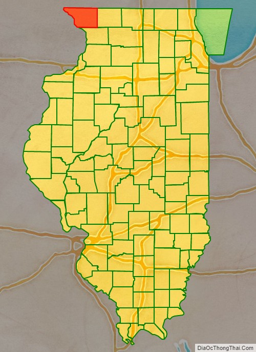 Jo Daviess County location on the Illinois map. Where is Jo Daviess County.