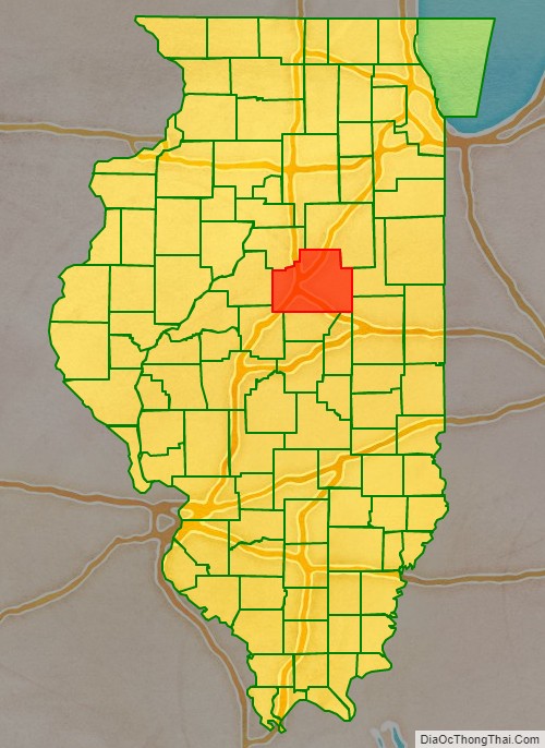 McLean County location on the Illinois map. Where is McLean County.