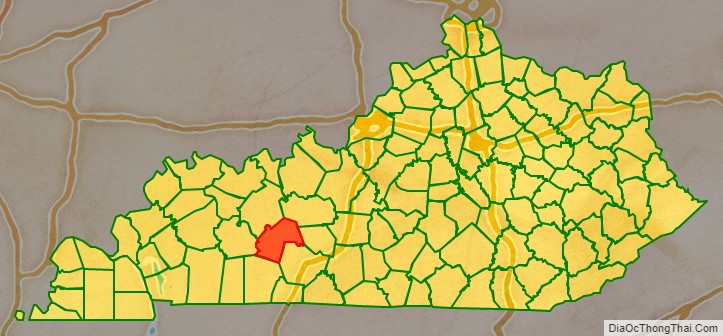 Butler County location on the Kentucky map. Where is Butler County.