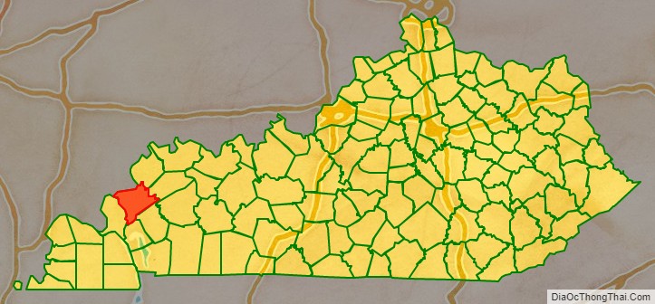 Crittenden County location on the Kentucky map. Where is Crittenden County.