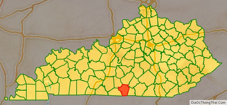 Cumberland County location on the Kentucky map. Where is Cumberland County.