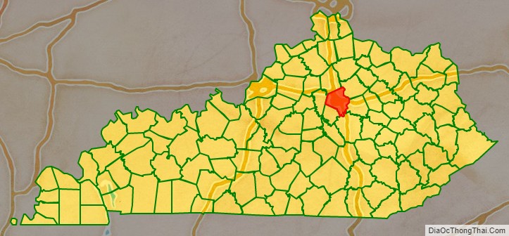 Fayette County location on the Kentucky map. Where is Fayette County.
