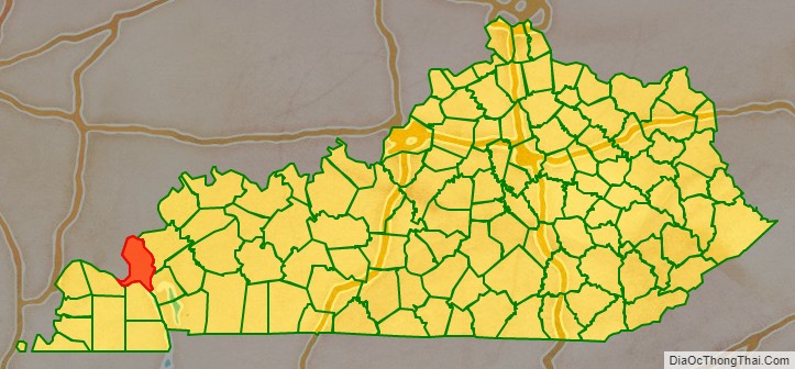 Livingston County location map in Kentucky State.