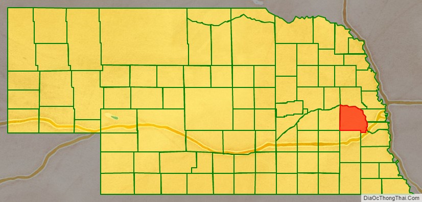 Map Of Saunders County Nebraska