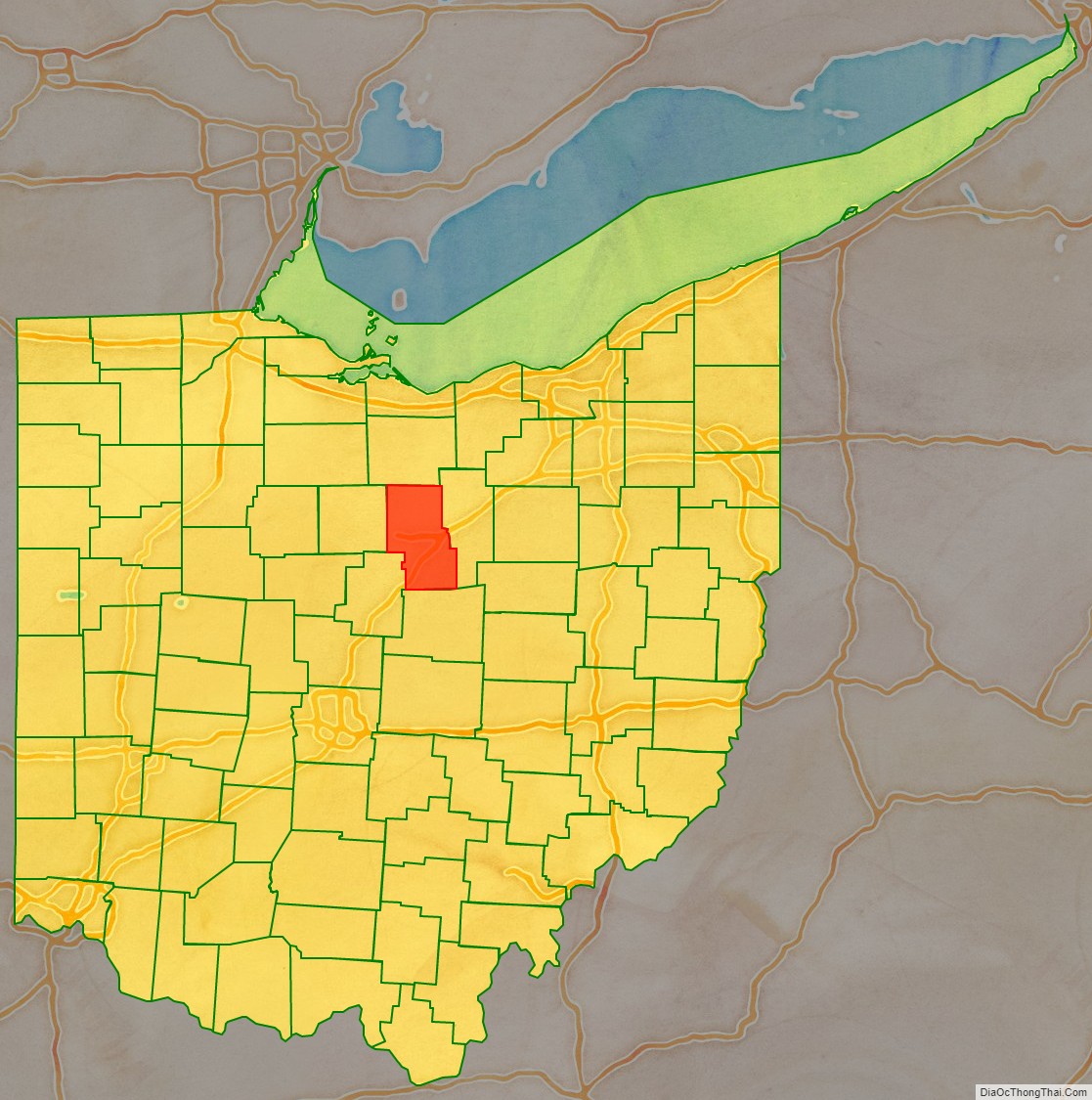 map-of-richland-county-ohio